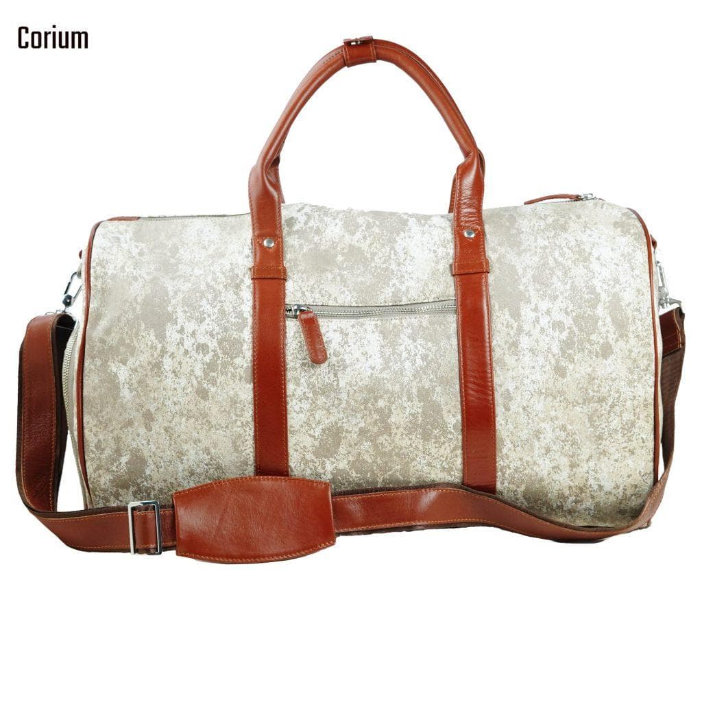 Premium Leather Travel Duffle Bag