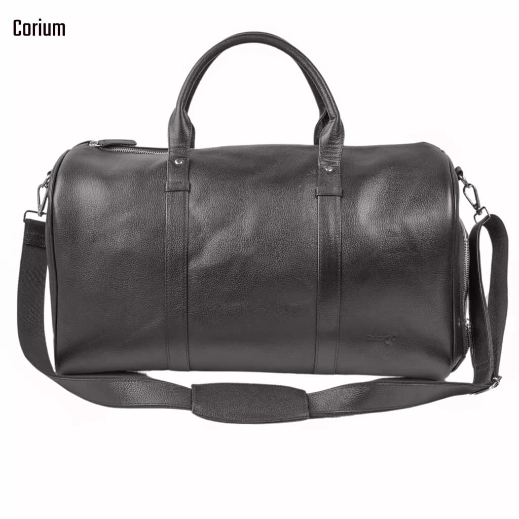 Premium Leather Travel Duffle Bag